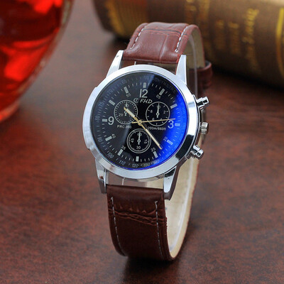 

Blu-ray watch neutral womens watch fashion mens watch leather belt quartz watch explosion models