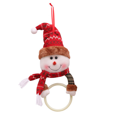 

Tailored Christmas Towel Napkin Hanging Ring Shelving Santa Claus Elk Snowman Xmas Decor