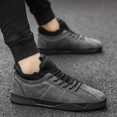 

2019 new autumn shoes mens casual shoes Korean version of the trend of wild mens shoes social spirit guys tide shoes