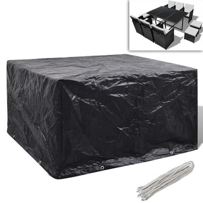 

Garden Furniture Cover 6 Person Poly Rattan Set 68" x 45"