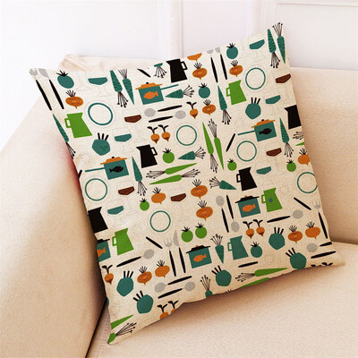 

Toponeto Several And Pattern Pillowcase Linen Sofa Cushion Cover Home Decoration Pillowca