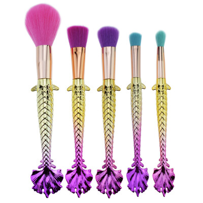 

〖Follure〗5Pcs Cosmetic Makeup Brush Lip Makeup Brush Eyeshadow Brush