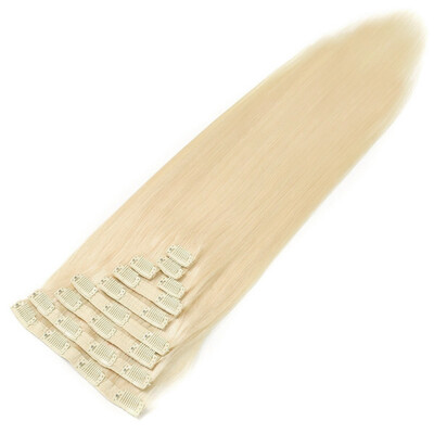 

BHF Hair Full Head Clip Hair Extensions Human Hair Real Remy Clip in Hair Extensions Balayage Hair Color 120g
