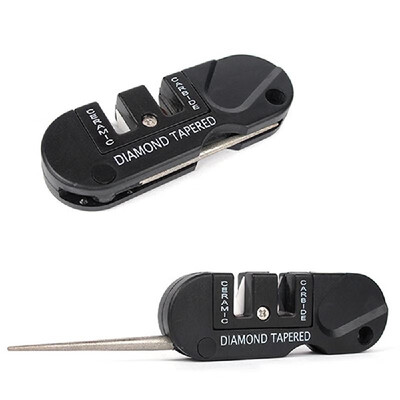 

Portable Pocket Outdoor Multifunctional Three Stages Ceramic Carbide Tungsten Steel Tool Professional Sharpener