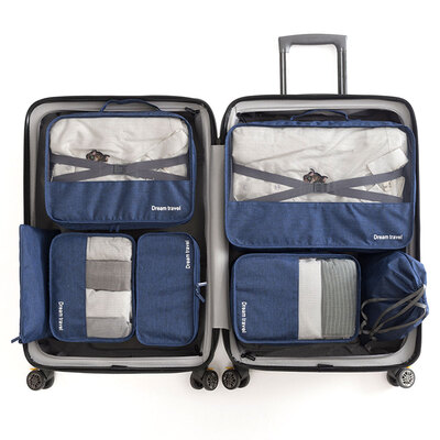 

7Pcsset Travel Luggage Organizer Clothes Finishing Kit Storage Bag Cosmetic toiletrie Storage Bag Home Travel Accessories