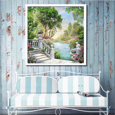 

Toponeto Embroidery Paintings Rhinestone Pasted DIY Diamond Painting Cross Stitch 5D