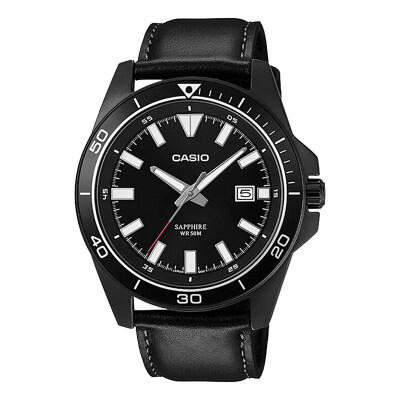 

CASIO watch popular pointer series fashion casual business artificial sapphire mirror simple quartz mens watch MTH-1102BL-1A