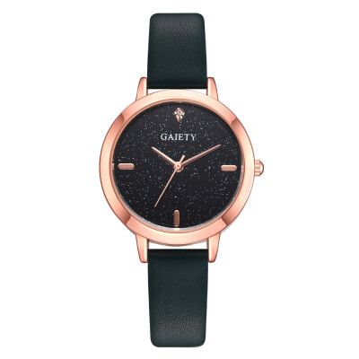 

GAIETY brand watch wish hot womens casual temperament rose gold frame fashion star watch