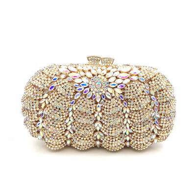 

Elegant diamonds bag evening party rhinestone hollow out clutches women crystal purses bridal wedding party clutches