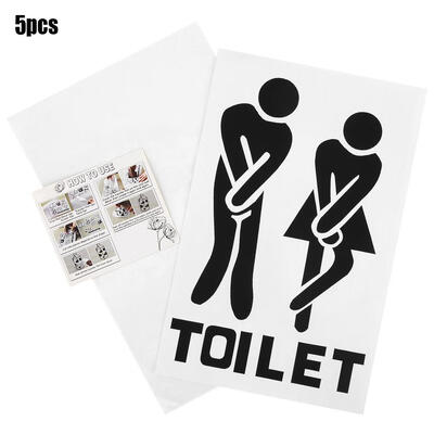 

Greensen 5pcs Funny Toilet Sticker Marker Sign Reminder Bathroom Decoration Funny Toilet MarkerToilet Sticker