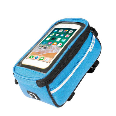 

Waterproof MTB Road Bike Front Tube Bag 6in Phone Touch Screen Saddle Bag