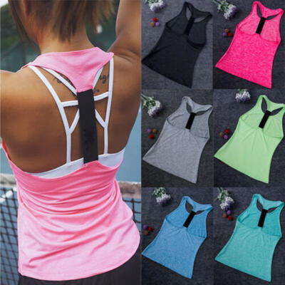 

Sexy Women Vest Workout Tank Top T-shirt Sport Gym Fitness Yoga Tank Shirt Tops