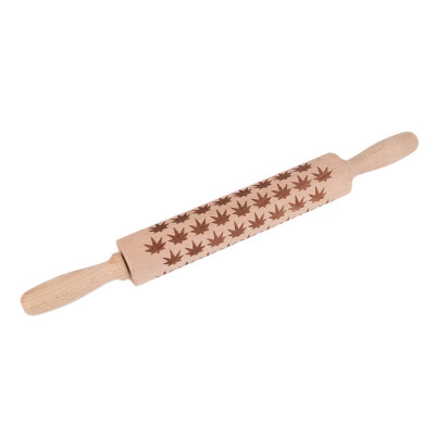 

Dropshipping Christmas Embossing Rolling Pin Baking Cookies Biscuit Fondant Cake Dough Engraved Roller Reindeer Snowflake