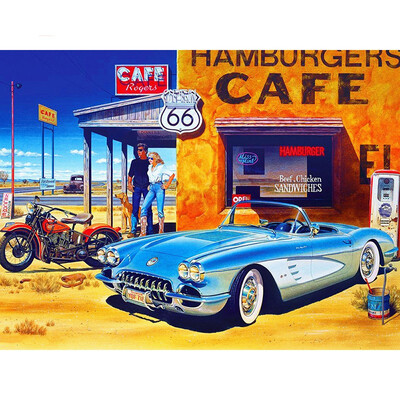 

kirin show 5D DIY Diamond Painting Round Drill Scenic Car Rhinestone Picture Embroidery Sale Diamond Mosaic Home Decor Gift