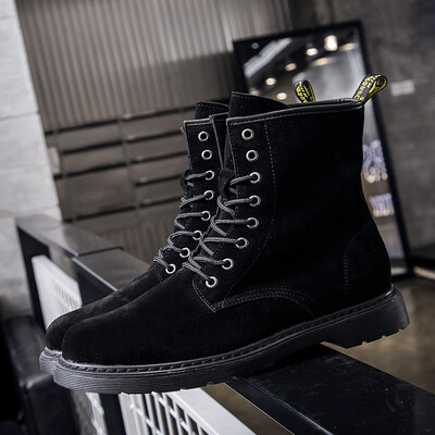 

Martin shoes British round head fashion motorcycle boots trend Martin Martin shoes fashion breathable casual male Martin shoes