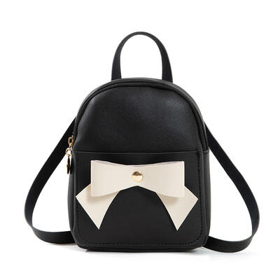 

Bowknot Small Backpacks PU Leather Satchel Women Shoulder Messenger Bags