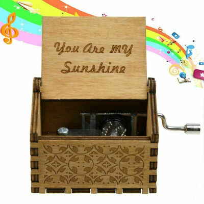 

Wooden Music Box Mom To Daughter -You Are My Sunshine-Engraved Toy Kid Gift