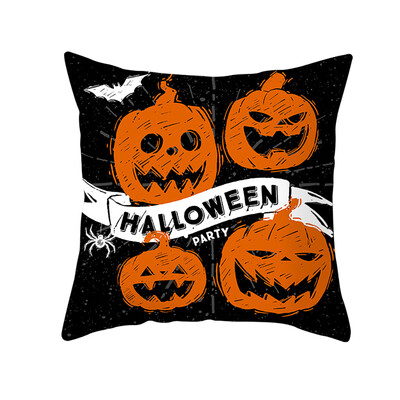 

〖Follure〗Halloween Ghost Witch Pumpkin Throw Pillow Case Magical Cat Cushion Cover Decor