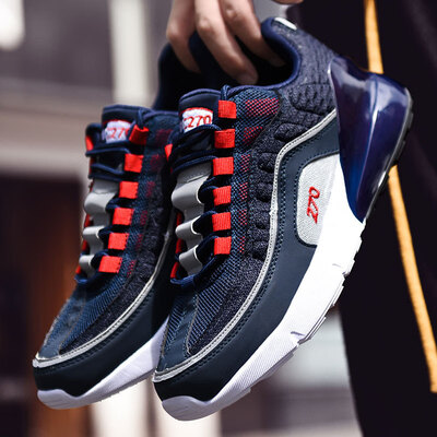 

Lightweight mens shoes summer&autumn new Korean casual sports thick-soled reflective tide shoes flying woven running sho