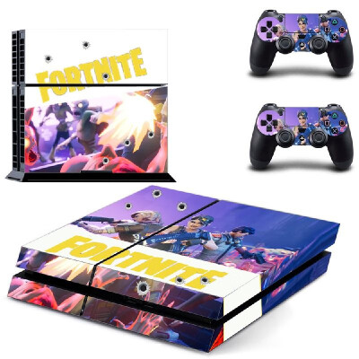 

Removable PS4 Skin Game Machine Accessories Stickers PVC Material No Air Bubbles Two Controllers Sticker