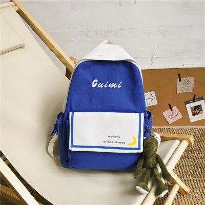 

Scaffold schoolgirl ins canvas schoolbag Korean version high school Japanese Department backpack Fashion College Studentsschoolba