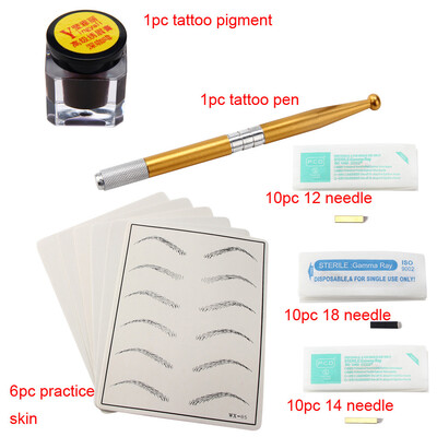 

〖Follure〗Microblading Permanent 3D Makeup Eyebrow Tattoo Needle Pen Pigment Kit