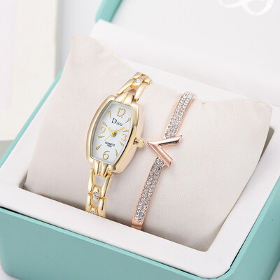 

RM Light Luxury Lady Temperament Watch Bracelet Set Chain Watch Birthday Gift