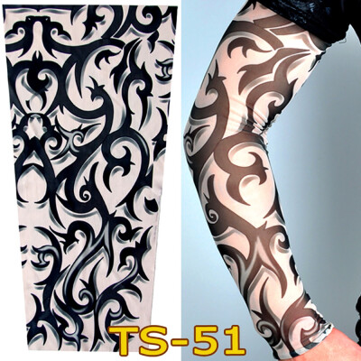 

〖Follure〗Unisex Fashion Nylon Temporary Tattoo Sleeve Arm Stockings New Quality Sunscreen