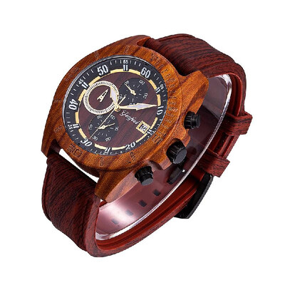

GEZFEEL Waterproof Sport Watch Chronograph Date Clock Silica Gel Strap Wrist Retro Watch Multifunction Luminous Quartz Wristwatch