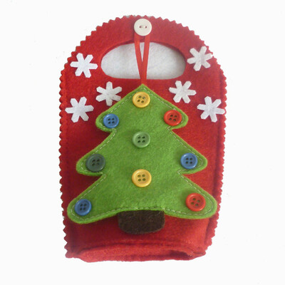 

Funny Christmas DIY Cloth Bag Flip Pouch Box Gift Package Birthday Party Decor Candy Bag