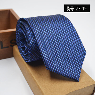 

New spot tie business dress mens tie polyester yarn arrow type 8CM business tie wholesale