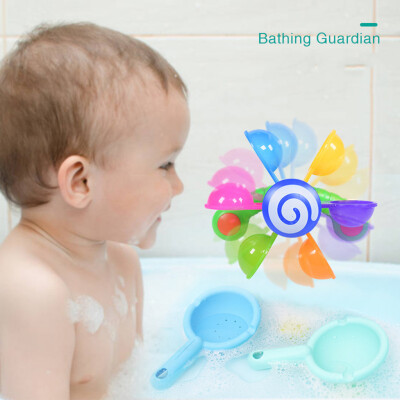 

YIWULABaby Bath Toys Kids Bath Tub Windmill Waterwheel Water Bath Time Fun Toys