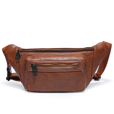 

Leopard print chest bag Korean version of youth chest bag waist bag fashion street shoulder bag back bag tide