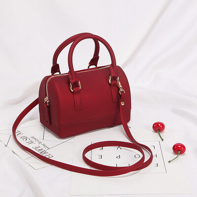 

PVC Shoulder Bag Fashion Casual Woman Handbag Summer 2019 New for Women Mini Famous Brand Designer Jelly Boston Tote Bags Candy