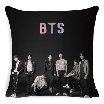 

CAR-TOBBY Kpop BTS MAP of The Soul Personal Home Decoration Sofa Throw Pillow Case Cushion Covers Zippered Pillowcase