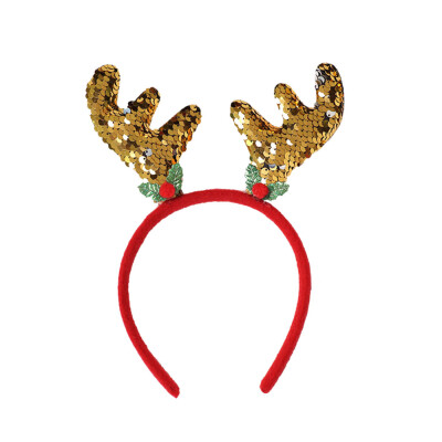 

〖Follure〗Hot Christmas Headband Santa Xmas Party Decor Double Hair Band Clasp Head Hoop