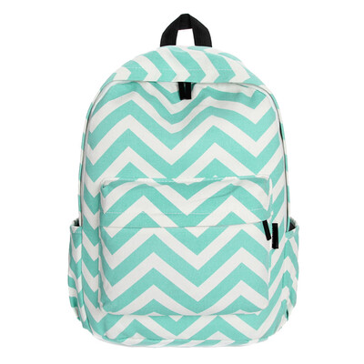 

Tailored Women Double-Shoulder Sweet Stripe Canvas Backpack Schoolbag GN