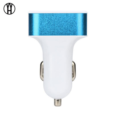 

WH 4USB square aluminum alloy car charger 4 26A high capacity multi function universal charger