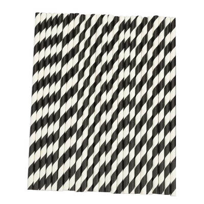 

25Pcs Colorful Striped Paper Drinking Straws for Party Wedding Supplies