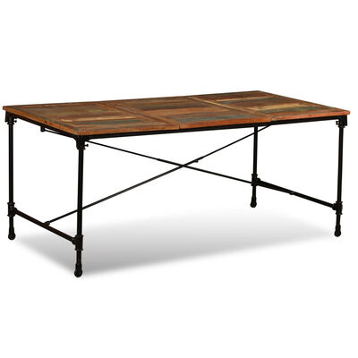 

Dining Table Solid Reclaimed Wood 709"