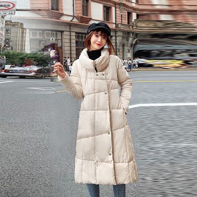 

Tailored Women Winter Warm Coat Hooded Thick Warm Loose Jacket Long Overcoat