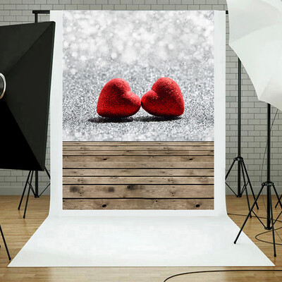 

Toponeto Valentines Day Love Heart Photography Backdrop Vinyl Photo Background Prop Gift