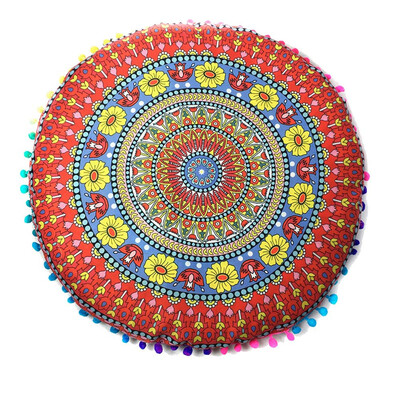 

Siaonvr Indian Mandala Floor Pillows Round Bohemian Cushion Cushions Pillows Cover Case