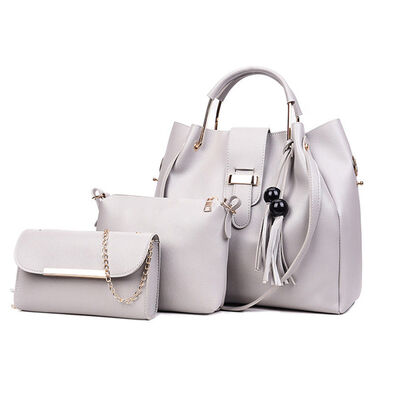 

2019 New Style Fashion Hot 3 Pieces Solid Set Composite Women Lady Leather Tote Shoulder Bag Handbag Satchel Messenger Bags