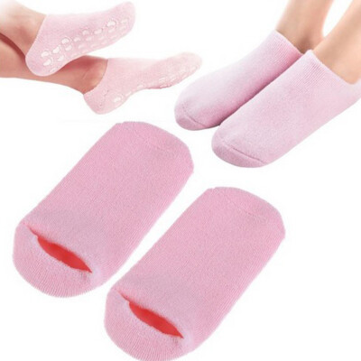 

Toponeto 3 Pair Exfoliating Foot Mask Sock Spa Gel Moisturizing Feet Care Silicone Socks