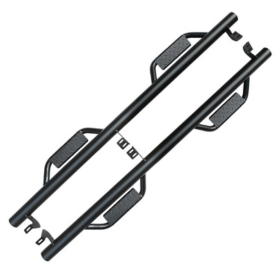 

for 05-18 Toyota Tacoma Double Cab Dropped Down Hoop Side Steps Nerf Bars Guards