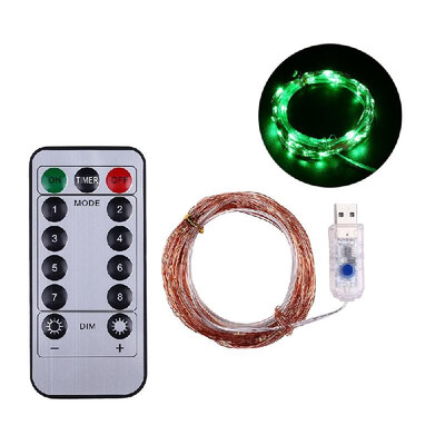 

Portable USB Charge INS Stars Of Heaven Decoration Flashing 20 Meters 200 Bulbs 8 Light Functions Copper Wire String Light With Re