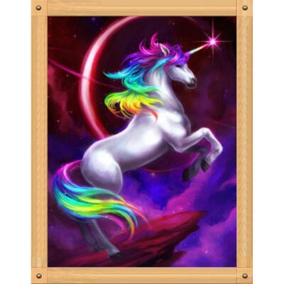 

Unicorn DIY 5D Diamond Embroidery Painting Animal Cross Stitch Craft Home Decor