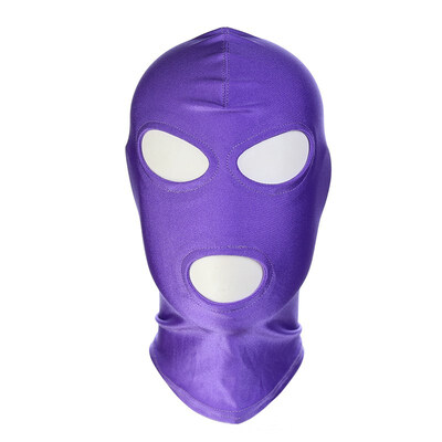 

FUNNYBUNNY Black Breathable Face Cover Spandex Zentai Costume Hood Mask Scary Mask Halloween Mask Adults Full Face