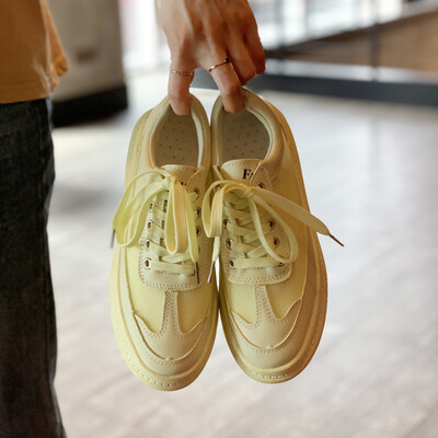 

Net Red Small White Shoes Female Xia Baitao Korean Edition Student Thick-soled Sports Board Shoes White Leisure Shoes Tide